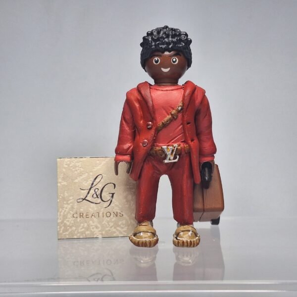 LV Red Street Look